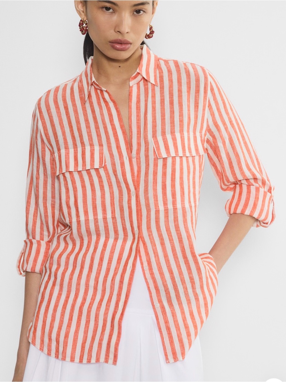 Aritzia - Babaton Utility Linen shirt